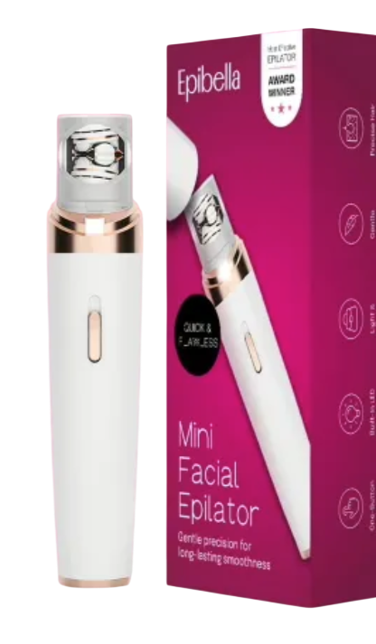 EpiBella, epilator do twarzy usuwający włoski od cebulki