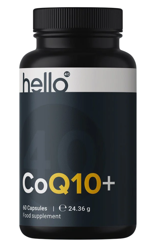 CoQ10+ HelloForty suplement z koenzymem Q10 200 mg i witaminą C dla osób po 40. roku życia