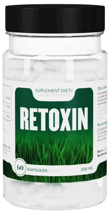 Retoxin suplement diety kapsułki detoksykacja organizmu opakowanie